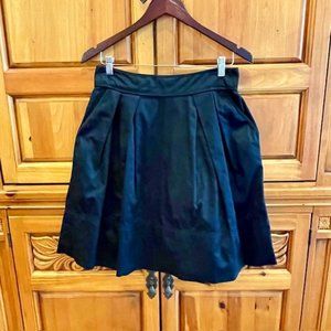 B.B. Dakota Pleated A-Line Skirt Women's - Black - Size 8